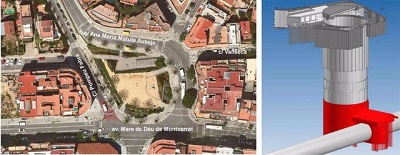 Reanudadas las obras de la estaci�n de Sanllehy de la l�nea 9 del metro de Barcelona